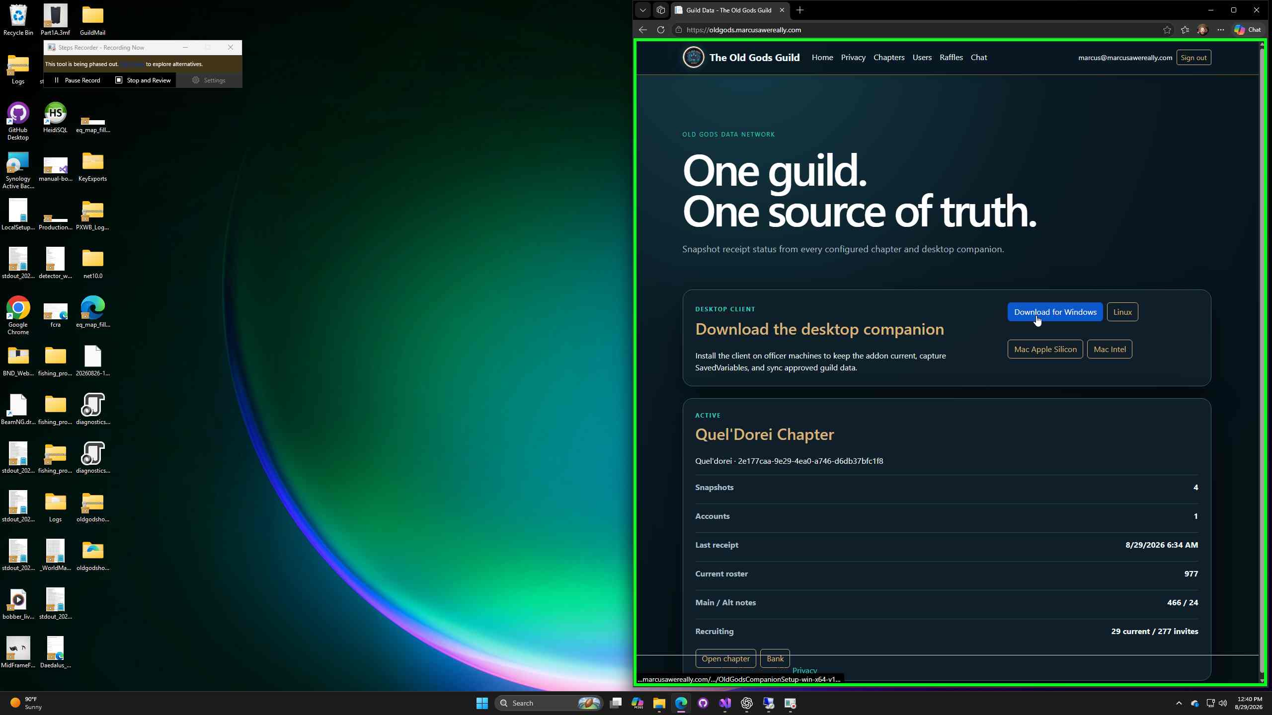 Download for Windows button